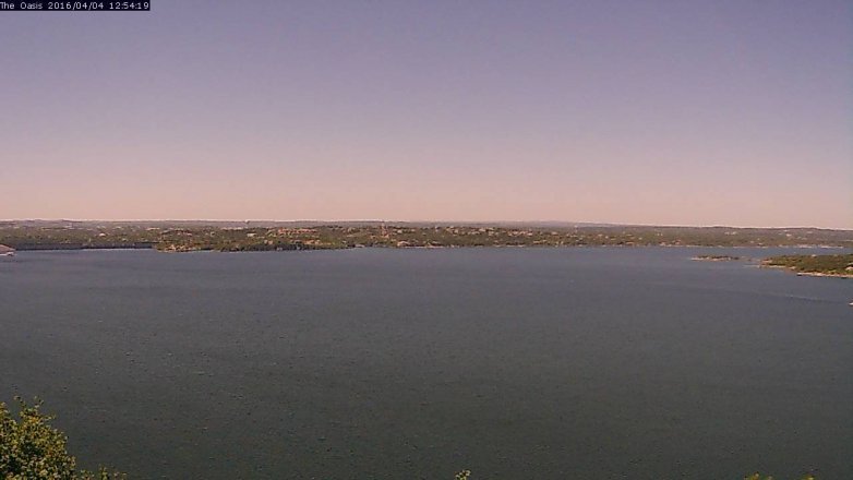 Lake Travis webcam, April 4, 2016 12:00 PM CT