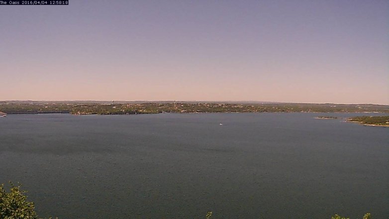 Lake Travis webcam, April 4, 2016 12:05 PM CT