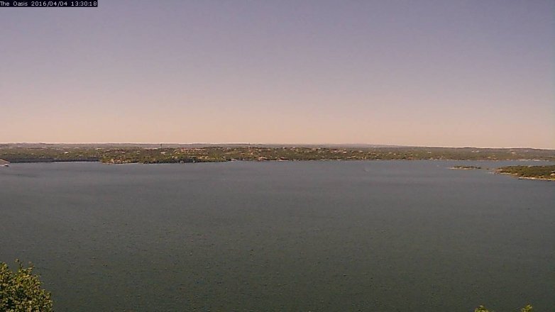 Lake Travis webcam, April 4, 2016 12:35 PM CT