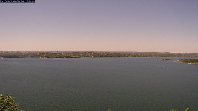 Lake Travis webcam, April 4, 2016 12:40 PM CT