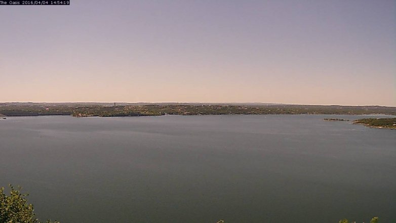 Lake Travis webcam, April 4, 2016 2:00 PM CT