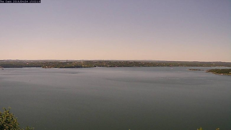 Lake Travis webcam, April 4, 2016 2:10 PM CT