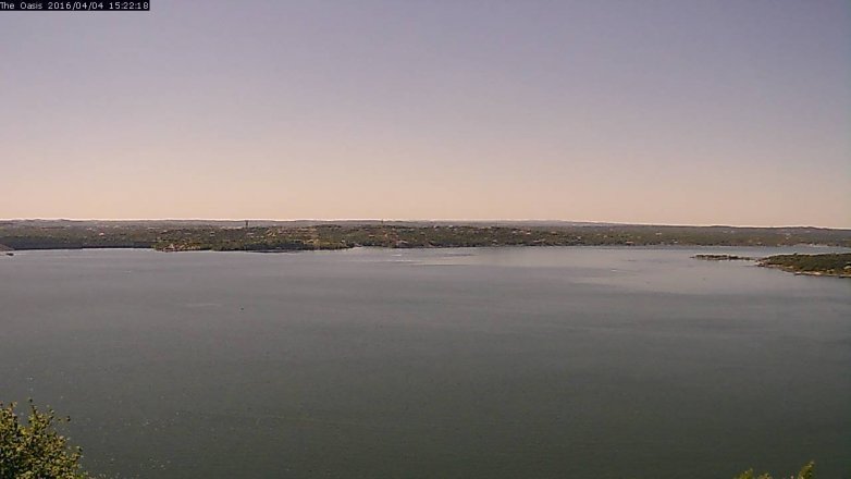 Lake Travis webcam, April 4, 2016 2:30 PM CT