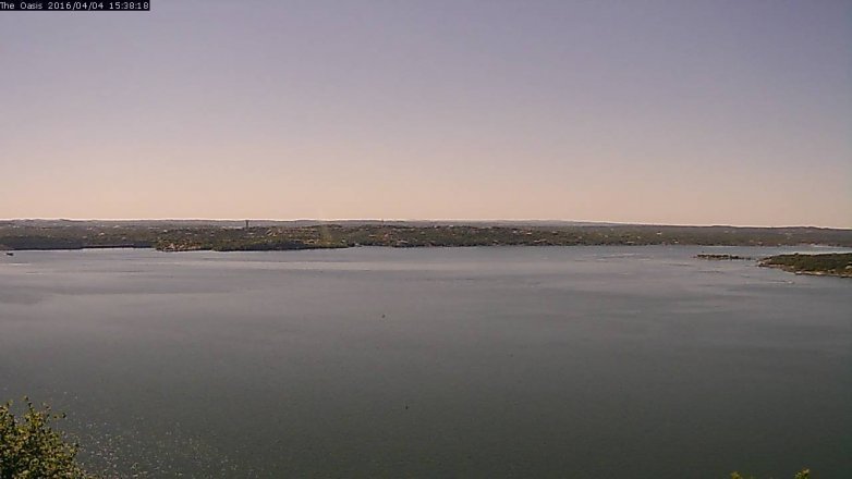 Lake Travis webcam, April 4, 2016 2:45 PM CT