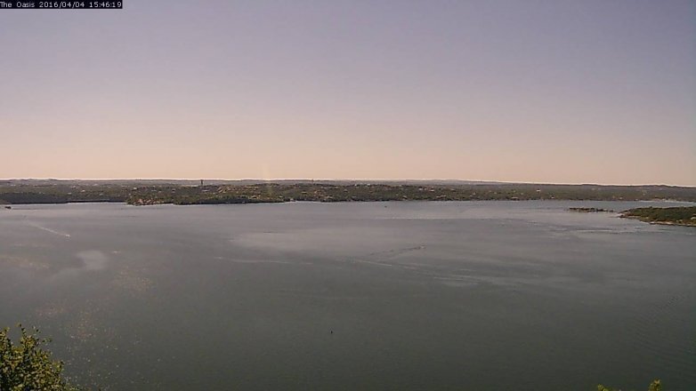 Lake Travis webcam, April 4, 2016 2:50 PM CT