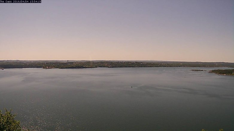 Lake Travis webcam, April 4, 2016 3:00 PM CT