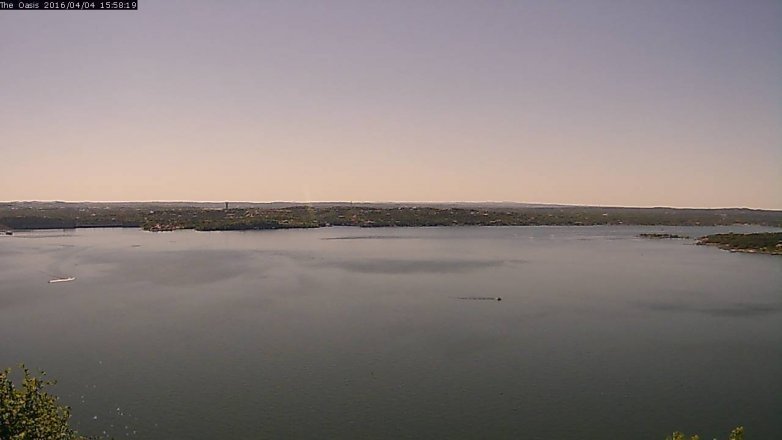 Lake Travis webcam, April 4, 2016 3:05 PM CT