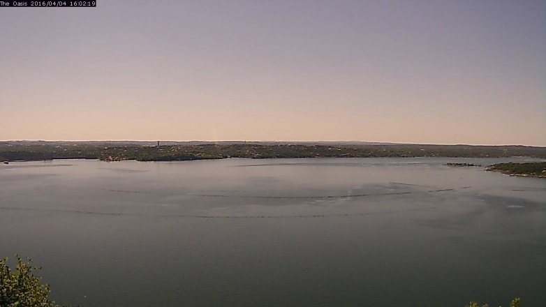 Lake Travis webcam, April 4, 2016 3:10 PM CT