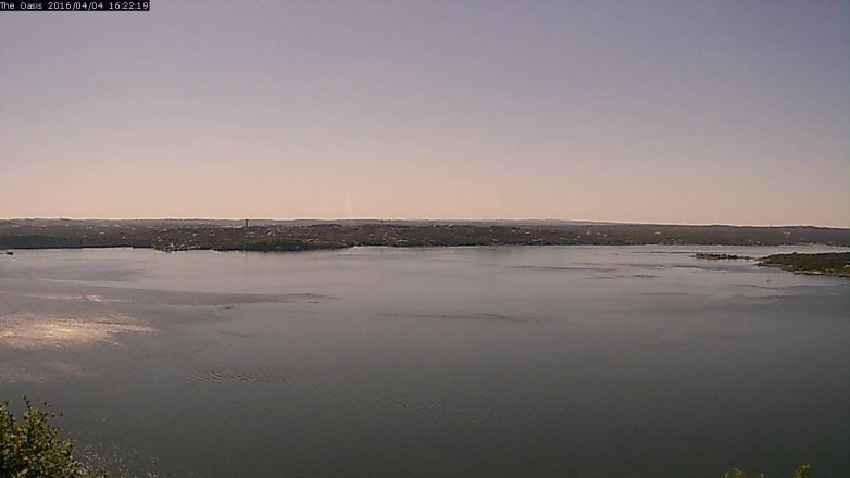 Lake Travis webcam, April 4, 2016 3:30 PM CT