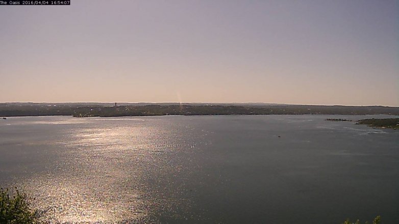 Lake Travis webcam, April 4, 2016 4:00 PM CT