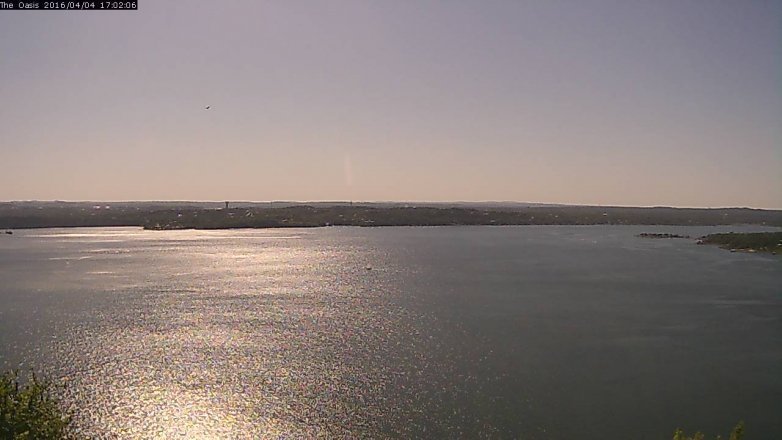Lake Travis webcam, April 4, 2016 4:10 PM CT