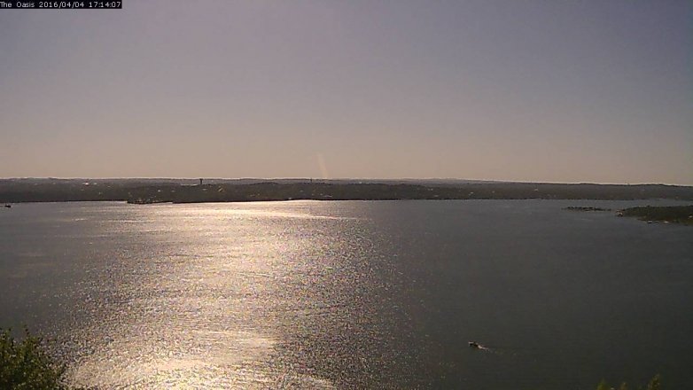 Lake Travis webcam, April 4, 2016 4:20 PM CT