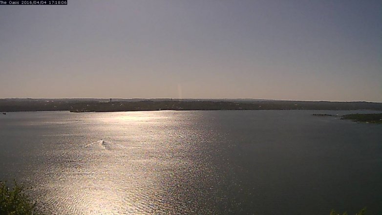 Lake Travis webcam, April 4, 2016 4:25 PM CT