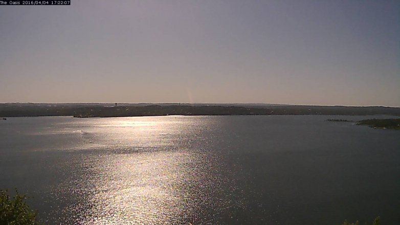 Lake Travis webcam, April 4, 2016 4:30 PM CT