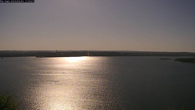 Lake Travis webcam, April 4, 2016 4:35 PM CT
