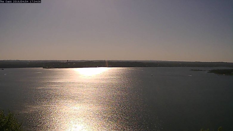 Lake Travis webcam, April 4, 2016 4:40 PM CT