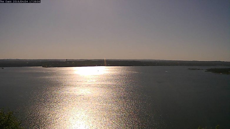 Lake Travis webcam, April 4, 2016 4:45 PM CT