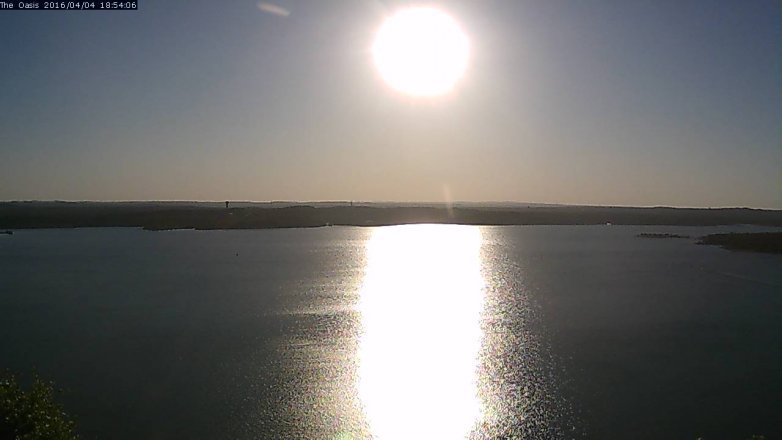Lake Travis webcam, April 4, 2016 6:00 PM CT