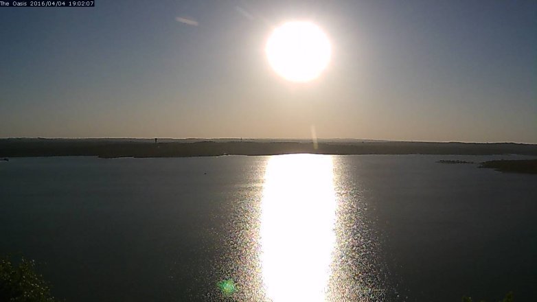 Lake Travis webcam, April 4, 2016 6:10 PM CT