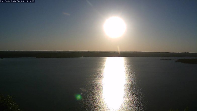 Lake Travis webcam, April 4, 2016 6:20 PM CT