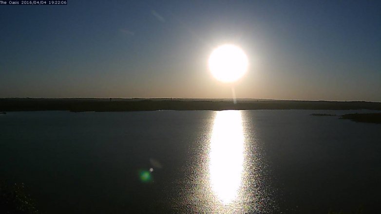 Lake Travis webcam, April 4, 2016 6:30 PM CT