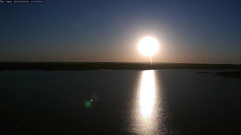 Lake Travis webcam, April 4, 2016 6:35 PM CT