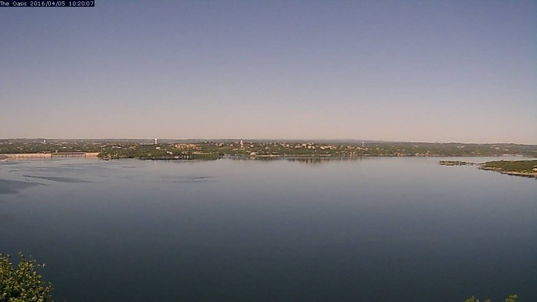 Lake Travis webcam, April 5, 2016 9:25 AM CT