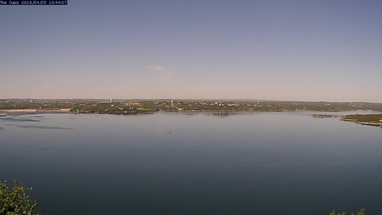 Lake Travis webcam, April 5, 2016 9:50 AM CT