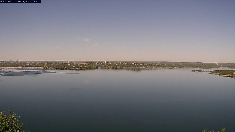 Lake Travis webcam, April 5, 2016 9:55 AM CT