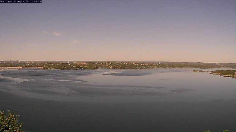 Lake Travis webcam, April 5, 2016 10:00 AM CT