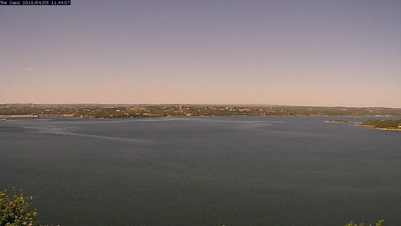 Lake Travis webcam, April 5, 2016 10:50 AM CT