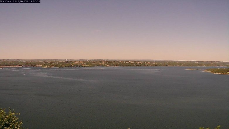 Lake Travis webcam, April 5, 2016 10:55 AM CT