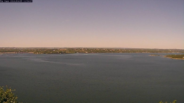 Lake Travis webcam, April 5, 2016 11:00 AM CT