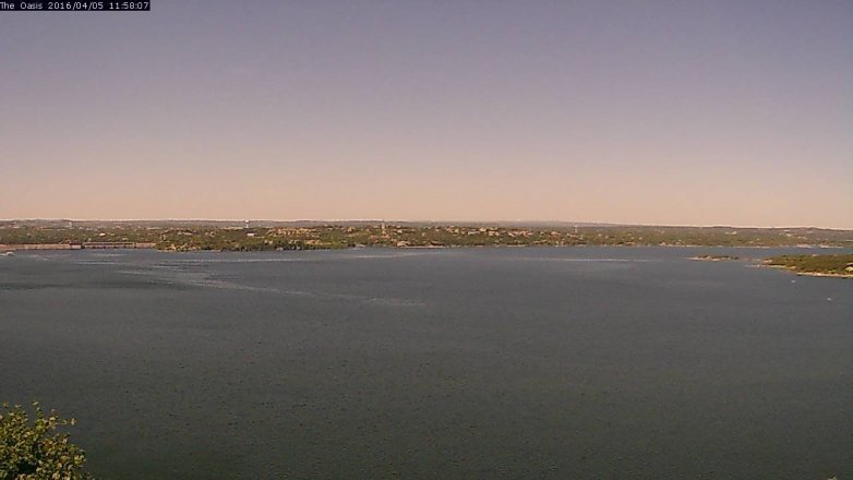 Lake Travis webcam, April 5, 2016 11:05 AM CT