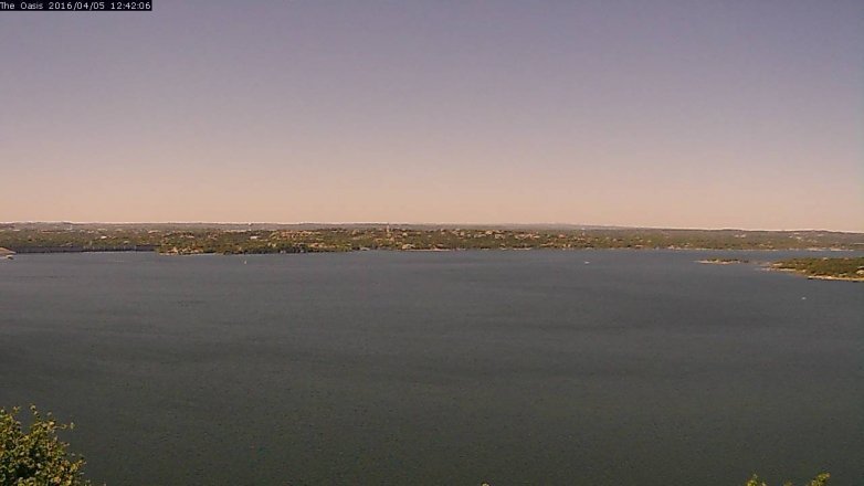 Lake Travis webcam, April 5, 2016 11:50 AM CT