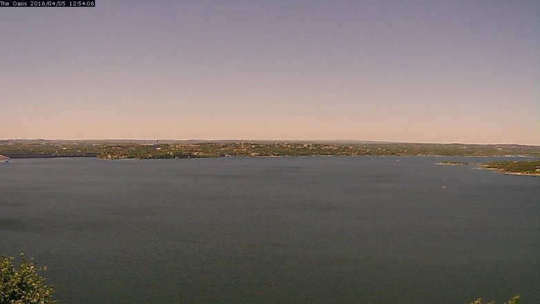 Lake Travis webcam, April 5, 2016 12:00 PM CT