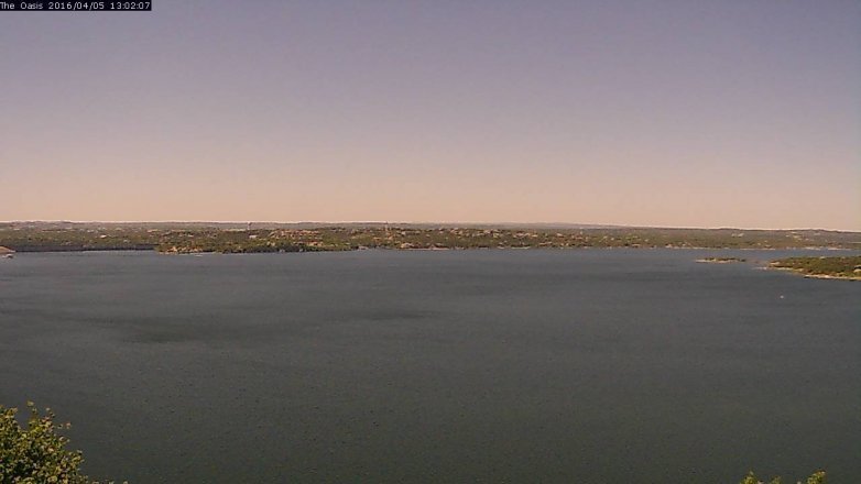 Lake Travis webcam, April 5, 2016 12:10 PM CT