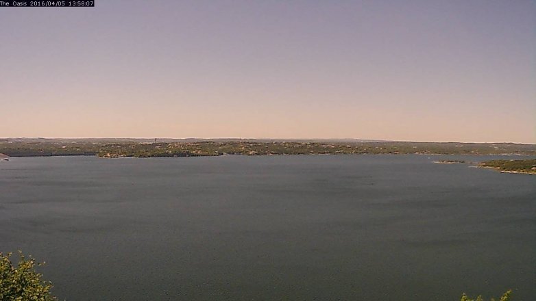Lake Travis webcam, April 5, 2016 1:05 PM CT
