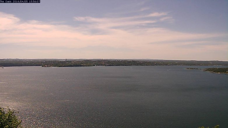 Lake Travis webcam, April 5, 2016 3:00 PM CT