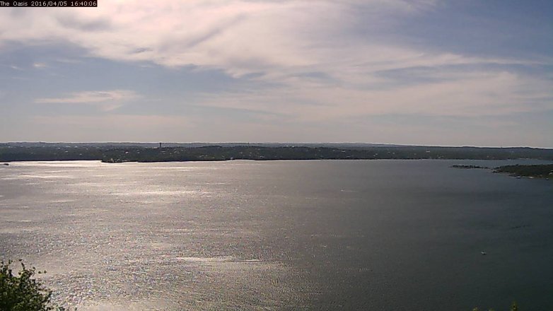 Lake Travis webcam, April 5, 2016 3:45 PM CT