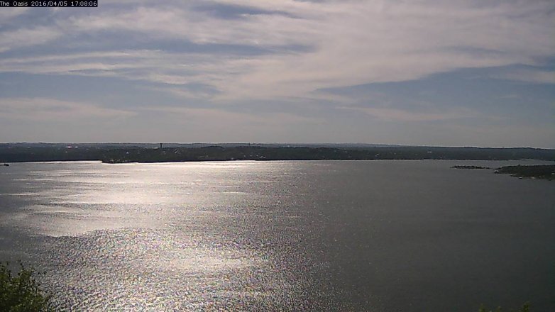 Lake Travis webcam, April 5, 2016 4:15 PM CT