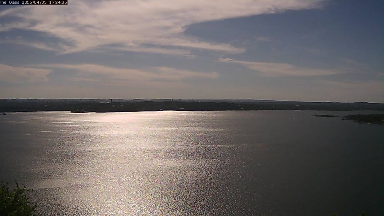 Lake Travis webcam, April 5, 2016 4:30 PM CT