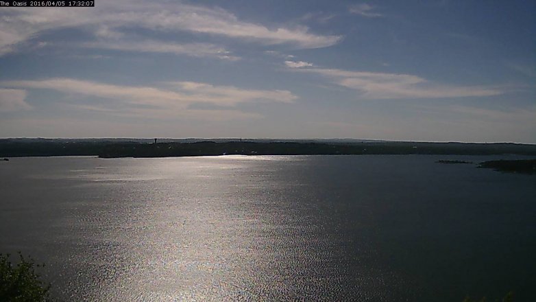 Lake Travis webcam, April 5, 2016 4:40 PM CT