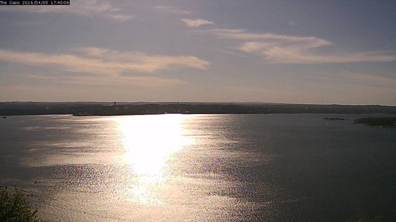 Lake Travis webcam, April 5, 2016 4:45 PM CT