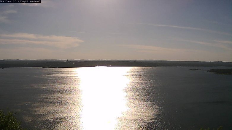 Lake Travis webcam, April 5, 2016 5:10 PM CT