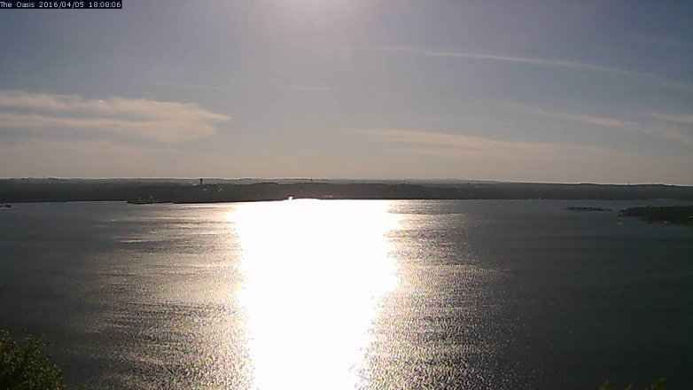 Lake Travis webcam, April 5, 2016 5:15 PM CT