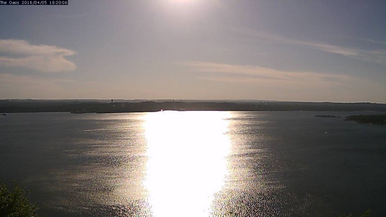 Lake Travis webcam, April 5, 2016 5:25 PM CT