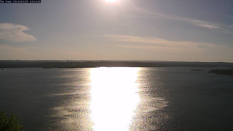 Lake Travis webcam, April 5, 2016 5:30 PM CT