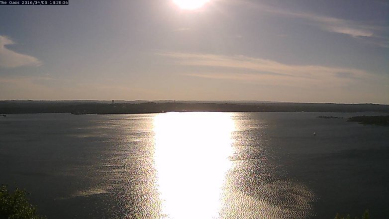 Lake Travis webcam, April 5, 2016 5:35 PM CT
