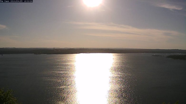 Lake Travis webcam, April 5, 2016 5:40 PM CT